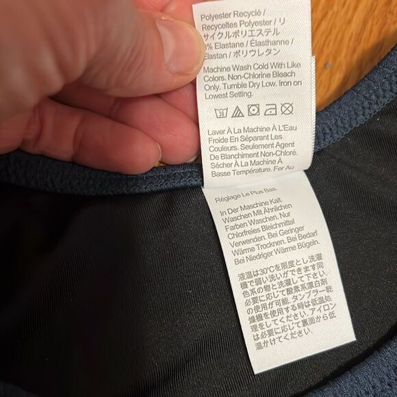 J. Crew NEW Textured curved-waist Navy ribbed bikini bottom sz XS cheeky - Picture 8 of 11